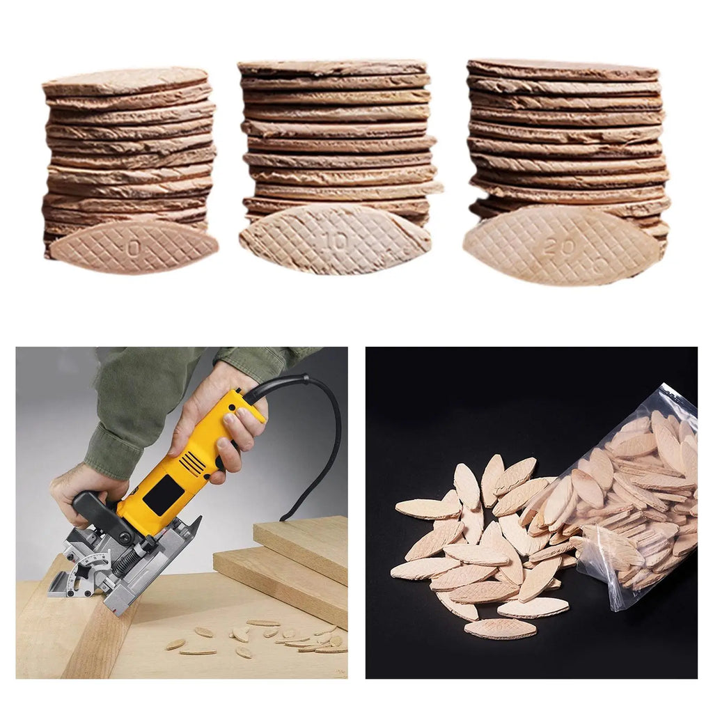 Premium Beechwood Joiner Biscuits - Set of 100 for Woodworking Projects Quake