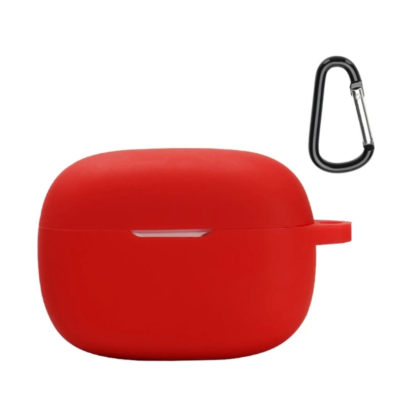 Protective Carrying-Case Shockproof-Suitable for JBL Wave Beam Earphone Dustproof Protector Washable Charging Box Sleeve K1KF Quake Red