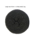 6/8/9.5cm Magic Hair Bun Maker Elegant Women Ladies Girls Magic Shaper Donut Hairbands Ponytail Hair Styling Tools Accessories Quake black large
