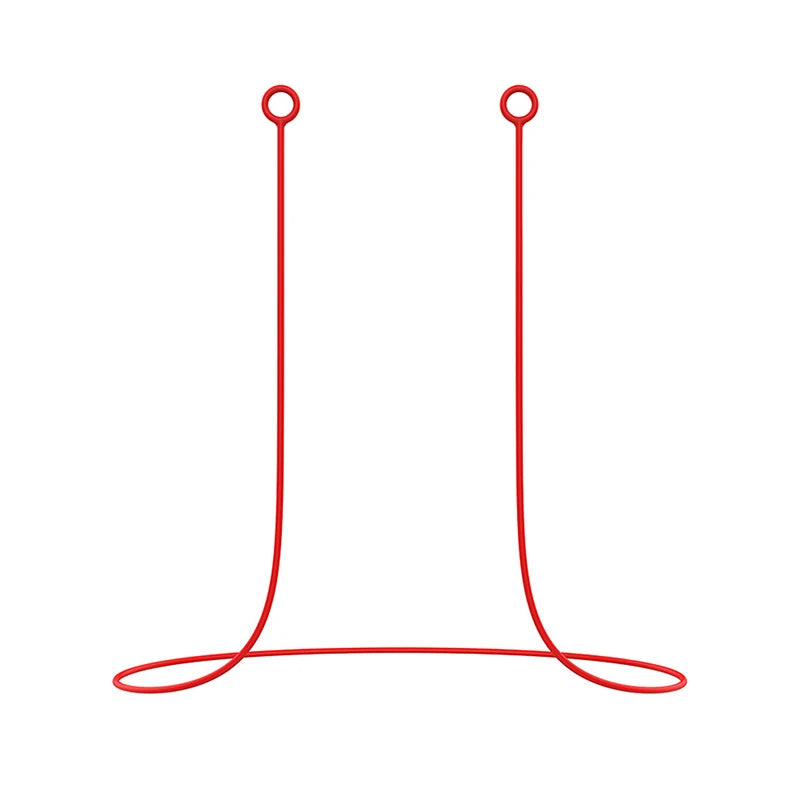 1Pcs Outdoor Earplugs Earbud Lanyard Work Travel Sleep Connector Cord Anti-lost Rope Silica Gel Earphone Strap Quake Red