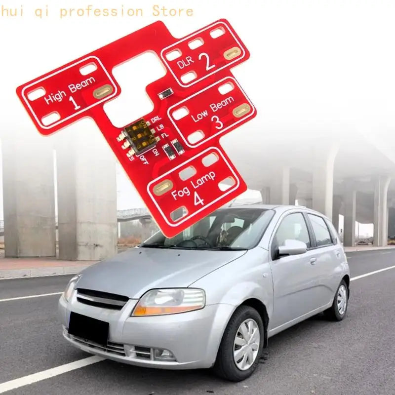 Upgrade Car Headlight Circuit Board Supports Fog Light & Beam Customization Suitable for 03-07 Automotive Vehicles H8WE Quake
