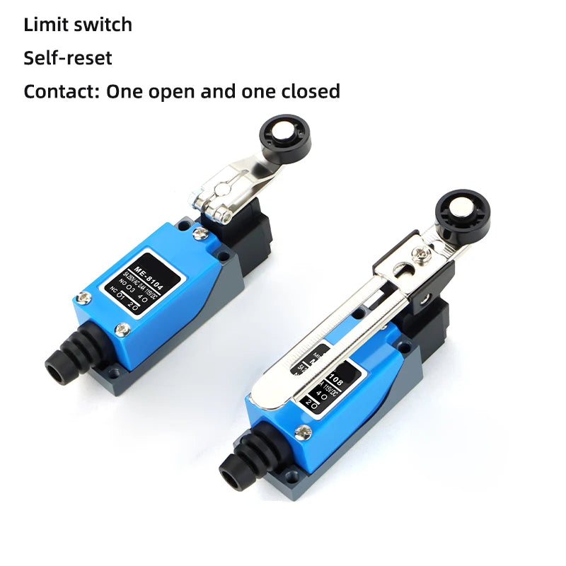 Switch ME-8108/04/07/11/12/22/66/69/9101 Limit Switch Rotary Adjustable Roller Lever Arm Travel Switch 1NC 1NO Waterproof IP65 Quake