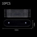 Holder Strip Manicure False Nail Tips 10/20/30pcsDisplay Stand With Magnet Transparent Practice Acrylic Gel Polish Showing Tool Quake M475 10PCS