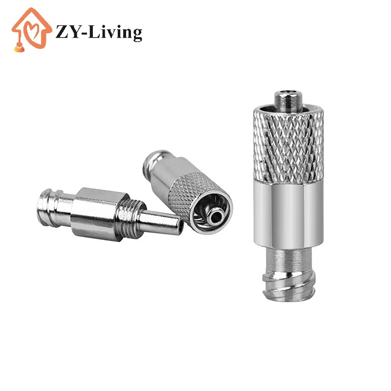 1pcs Pneumatic Stainless Steel Luer Lock Extension Adaptor Metal Threaded Syringe Connectors Male To Female Luer Lock Fitting Quake