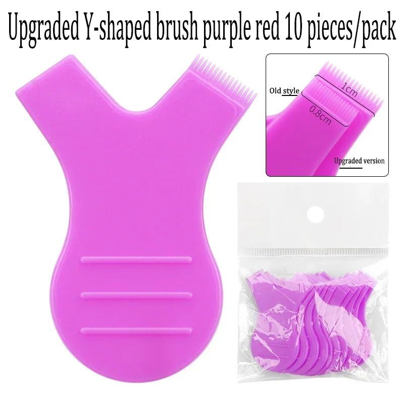 vvocci 10PCS Eye Lash Tools False Eyelash Applicator Lifting Set Silicone Pads for Mold Eyelash Rollers Firm Softening Rod Quake M44 Purple