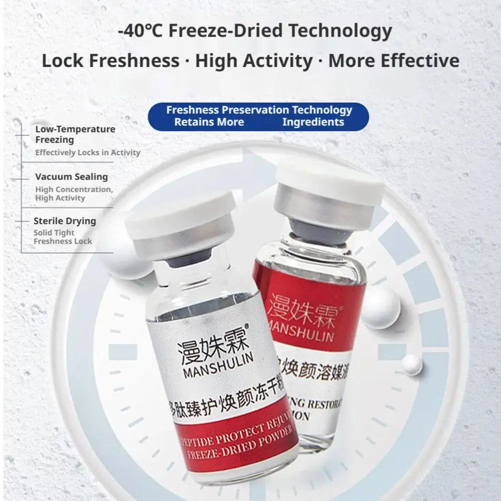 Multi-peptide freeze-dried powder kit Lyophilized Powder Hydration Skin Rejuvenation Improve Elasticity Repair Skin Barrier Skin Quake