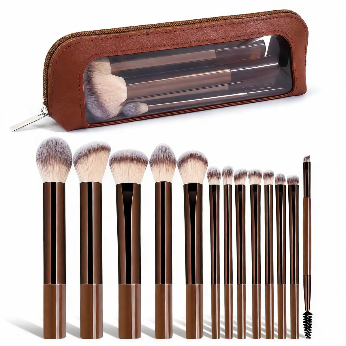 13pcs Makeup Brushes with Storage Bag Soft Fluffy Cosmetic Foundation Powder Eyeshadow Kabuki Blending Beauty Tool Makeup Quake