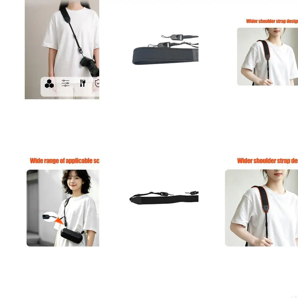 Comfortable Camera Shoulder Carry Accessory with Quick-Release Connectors, a Fabric Carry Section, and Contoured Padding K1KF Quake CN