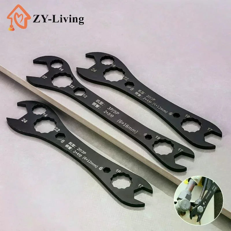 1Pcs Multi-Function Double-End Fixed Wrench Air Conditioner Wrench Open End Wrench Set Ultra-Thin Flat Wrench Tool Quake