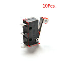 10Pcs Micro Roller Lever Arm Open Close Limit Switch KW12-3 PCB Micro Switch. Quake 10Pcs