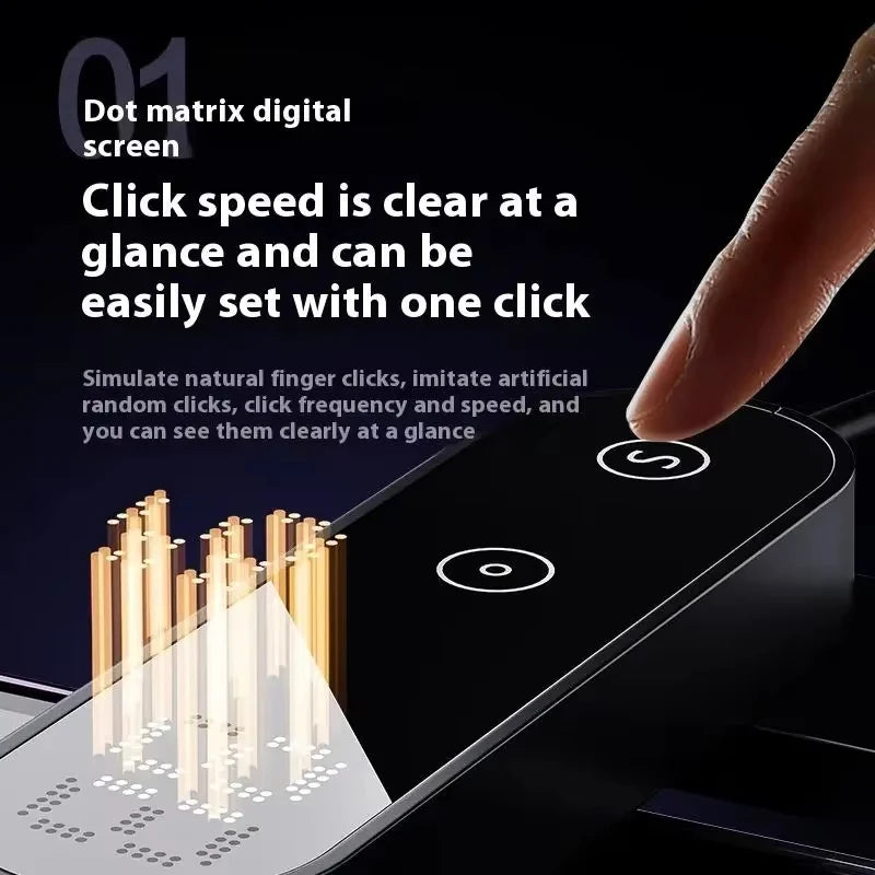 Screen Auto Clicker Simulated Finger Clicking For Smart Phone App Video Live Streaming Screen Touch Tripods Tapper Device Quake