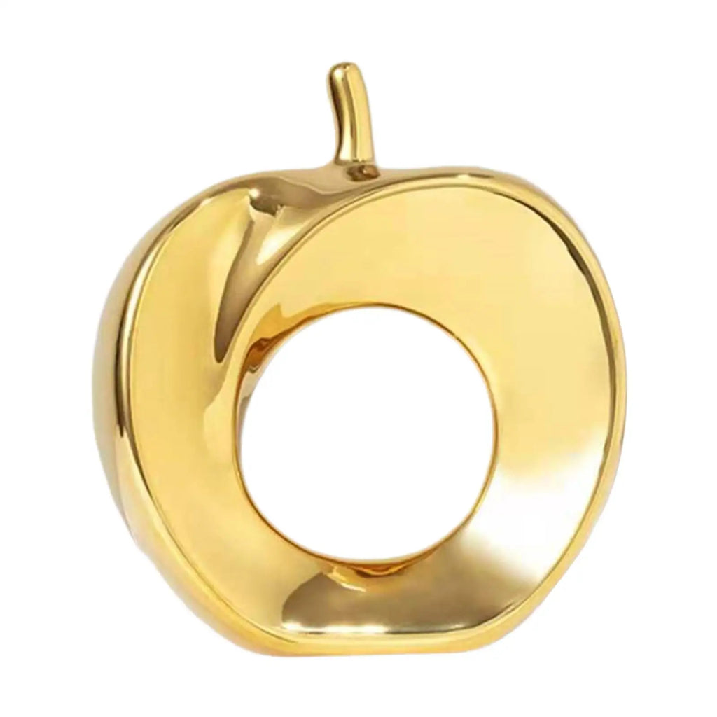 Apple Statue Decor Abstract Art Accessories Decorative Apple Figurine for Table Centerpiece Bookshelf Dining Room Porch Decor Quake