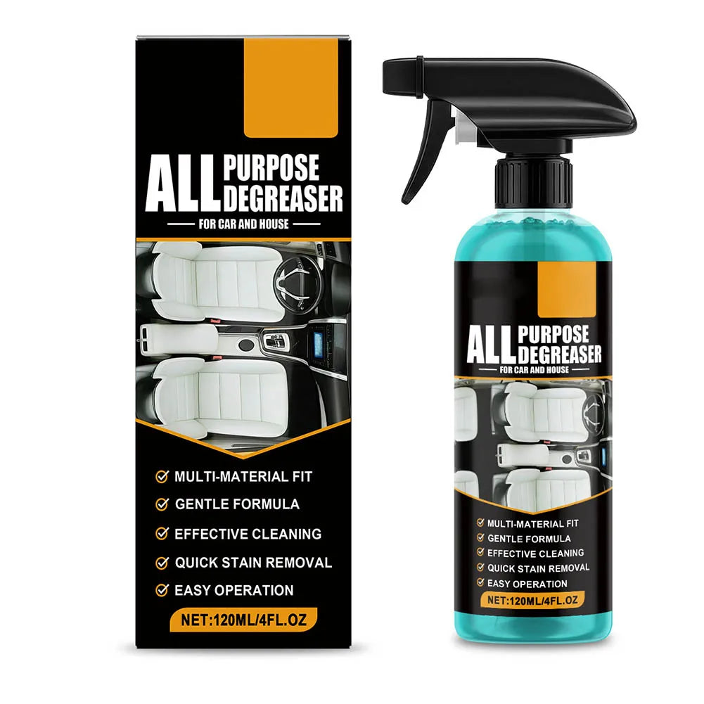 Purpose Car Degreaser Spray Lemon Scent Cleaner For Auto Interior Seats Sofas Home Furniture Grease Removal Cleaning Tool Quake