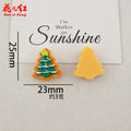 20pcs Cute New Christmas Biscuit Series Flatback Resin Cabochon DIY Jewelry Making Accessories For Decor Miniature Food Play Quake tree