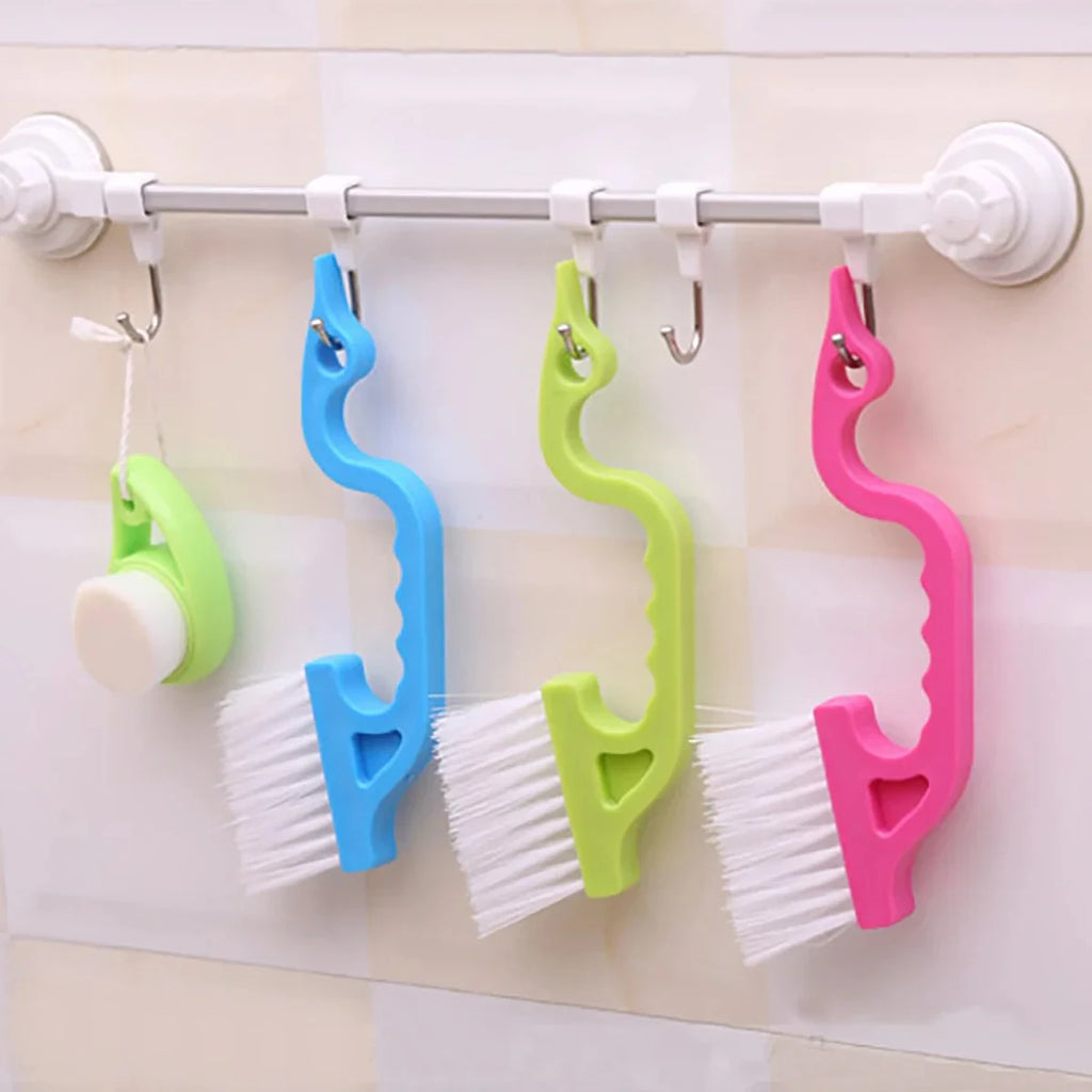 2-in-1 Windows Gap Cleaning Brush & Flat Shovel, Household Cleaning Tool for Kitchen, Bathroom, Toilet Quake
