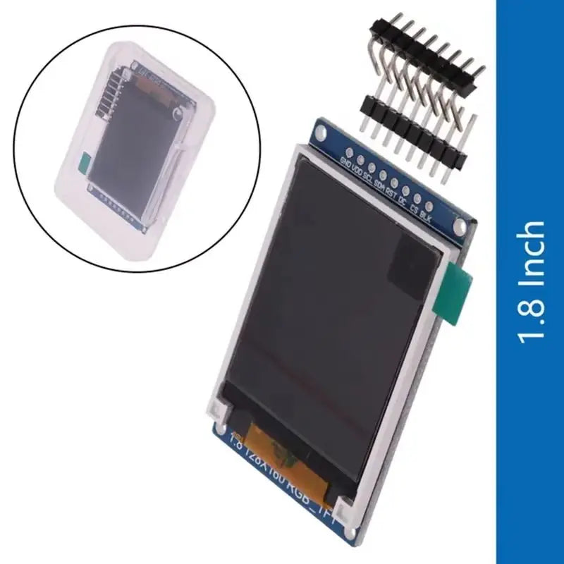 1.8-inch TFT Module- LCD Display Module with PCB Base- Plate SPI Serial Port Only Requires 4 IO 1pc Quake Default Title