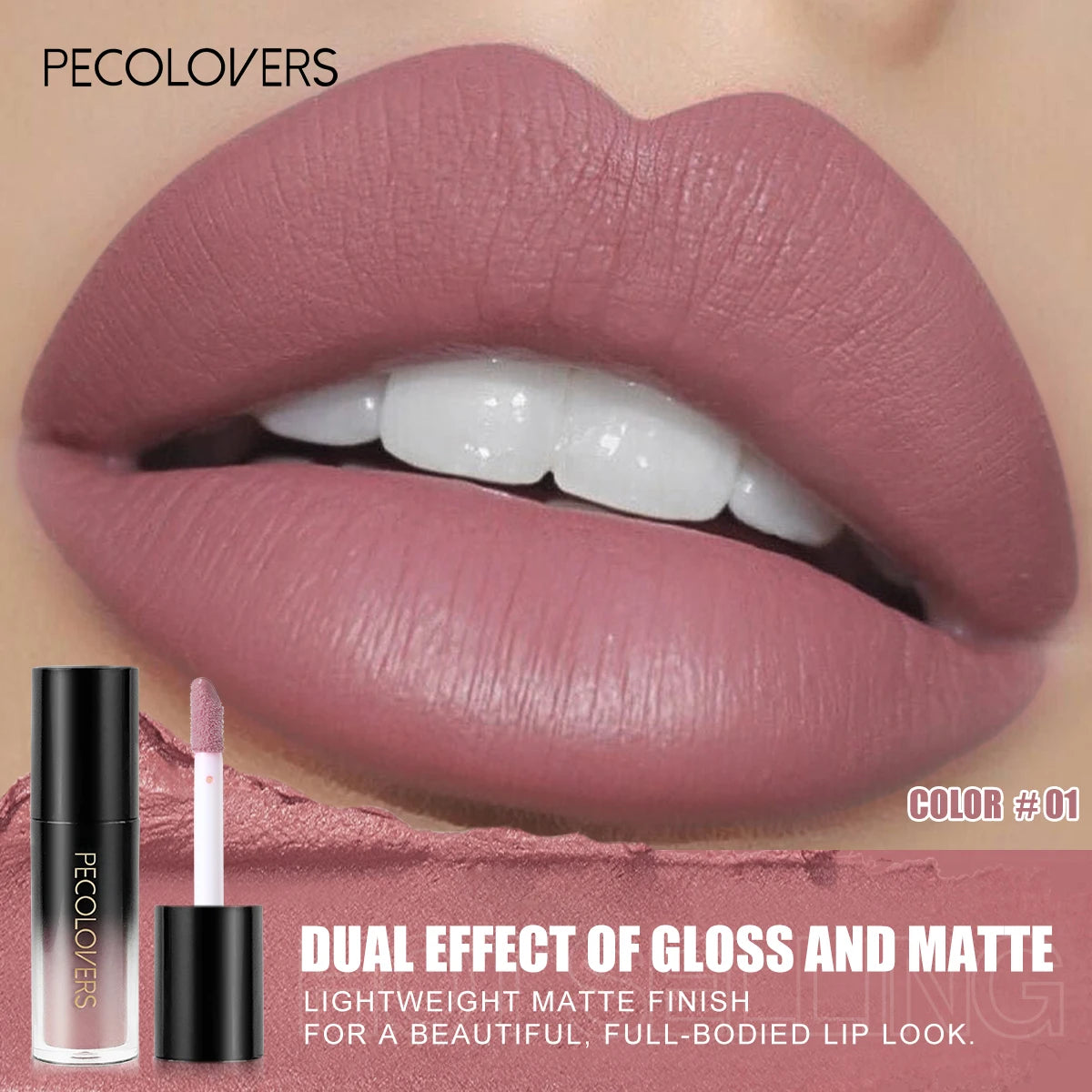 Multiple Colors Matte Velvet Lip Gloss, Waterproof Long-lasting Non-stick Cup,smooth Lipstick To Apply High Color Rendering Quake