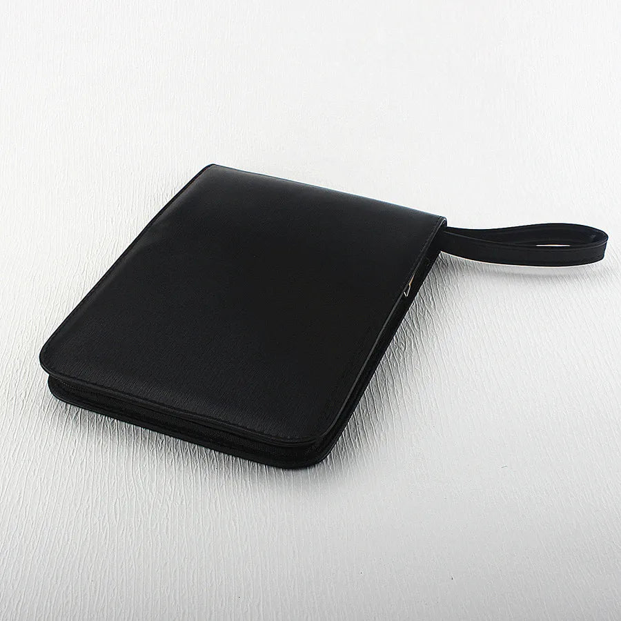 PU Leather Pen Holder Case for 10 24 36 48 Pens Waterproof Storage Organizer Quake 24 Slots-3