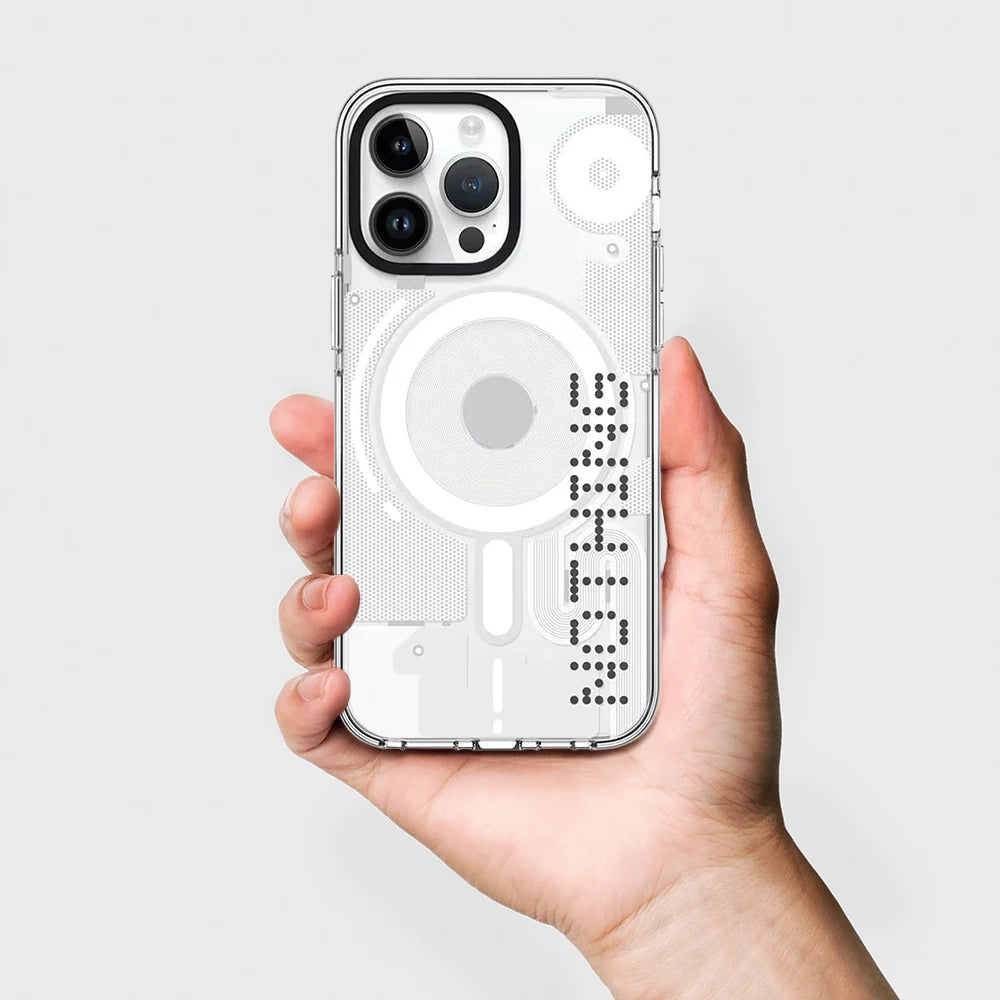 6092095 Impact Black / White Border Magnetic Case: Compatible with IPhone 18 17 16 15 14 13 Pro Max 18Pro Quake