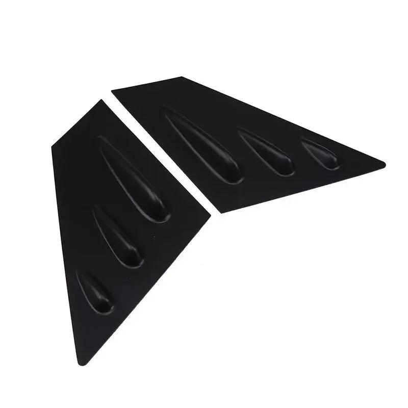 For Subaru WRX STI 2015-2018 Car Front Triangle Window Louver Side Shutter Blind Shades Cover Trim Sticker Vent Carbon Black Quake