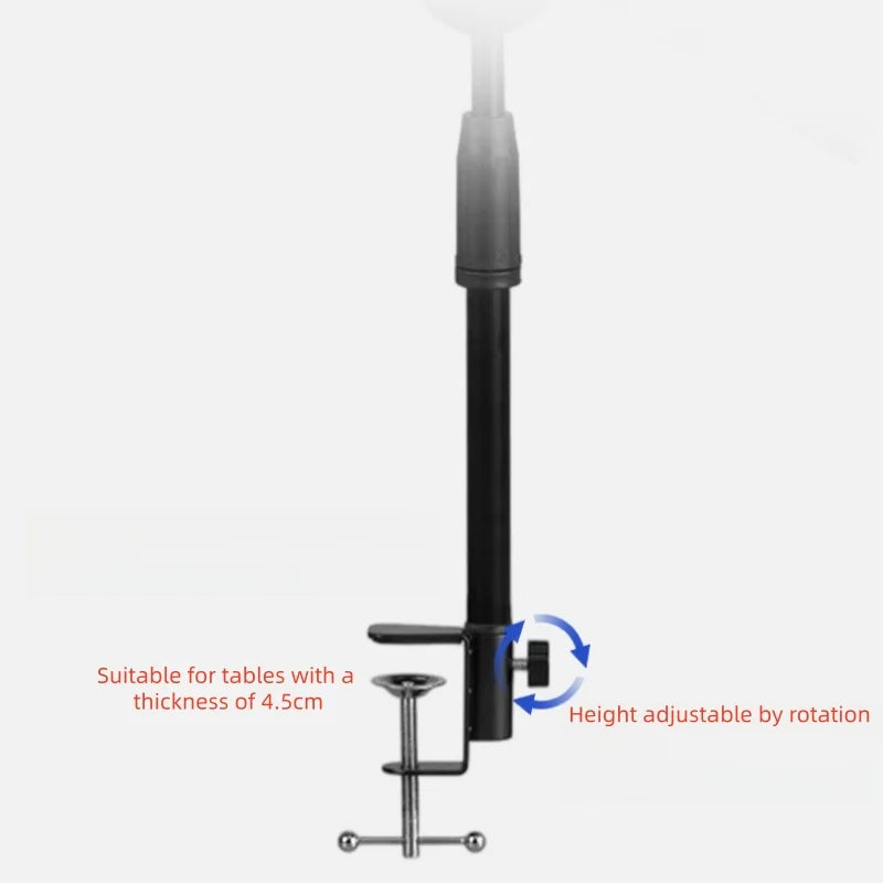 Rotatable Adjustable Phone Stand & Arm Stand Table Overhead Tripe Stand for Mobile Cellphone Filming Photography Articulated Arm Quake