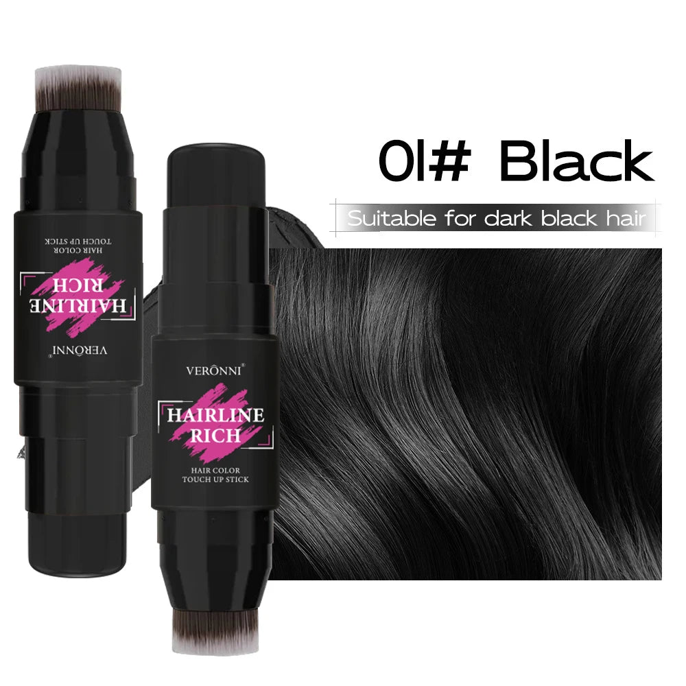 5 Colors Waterproof Hairline Concealer Stick-Instant Cover Gray Hair, Natural Looking, Sweat-Proof&Long Lasting for Men & Women Quake 01
