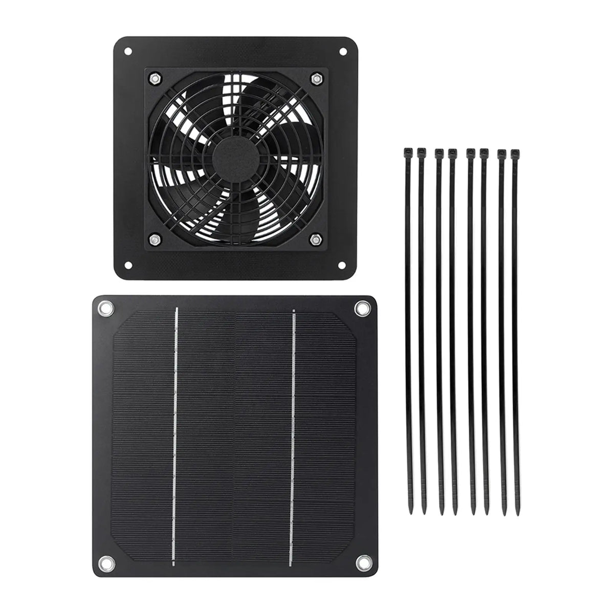 Solar Powered Exhaust Mount for Window Exhaust Office Pet Dog House Quake
