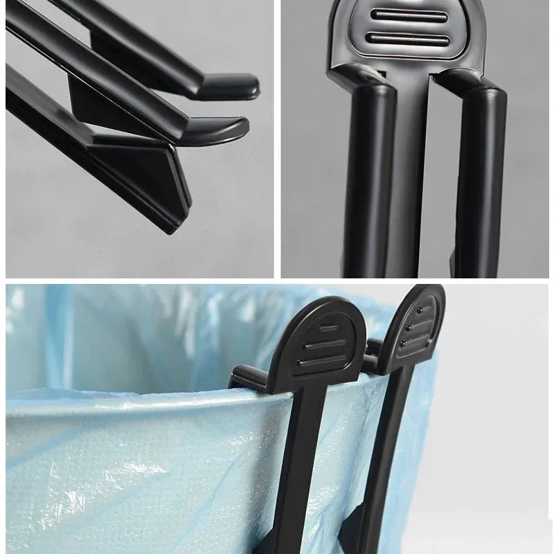 20/2PCS Household Rubbish Clip Garbage Bin Clip Useful Plastic Waste Can Trash Bag Clamp Bin Bag Holder for Kitchen Bathroom Quake