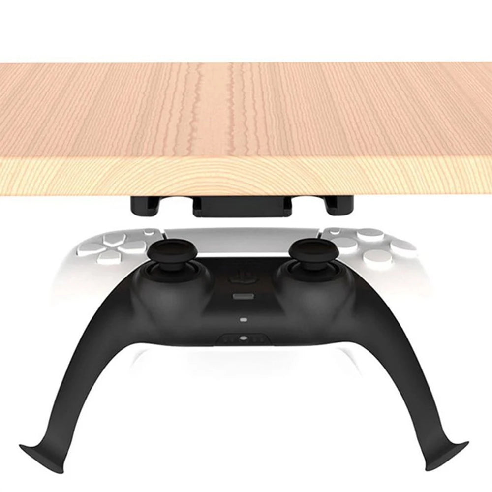 Hanging Storage Rack for PS5/PS4 Acrylic Controller Under Table Game Controller Holder Handle Bracket Stand for Sony Dualsense Quake