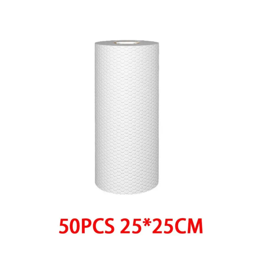 Thickened Non-woven Kitchen Paper Absorbent Towel Dish Paper Water Oil Absorbing Paper Cleaner Wipes Oil-removing Tissue Quake 50pcs-25x25cm