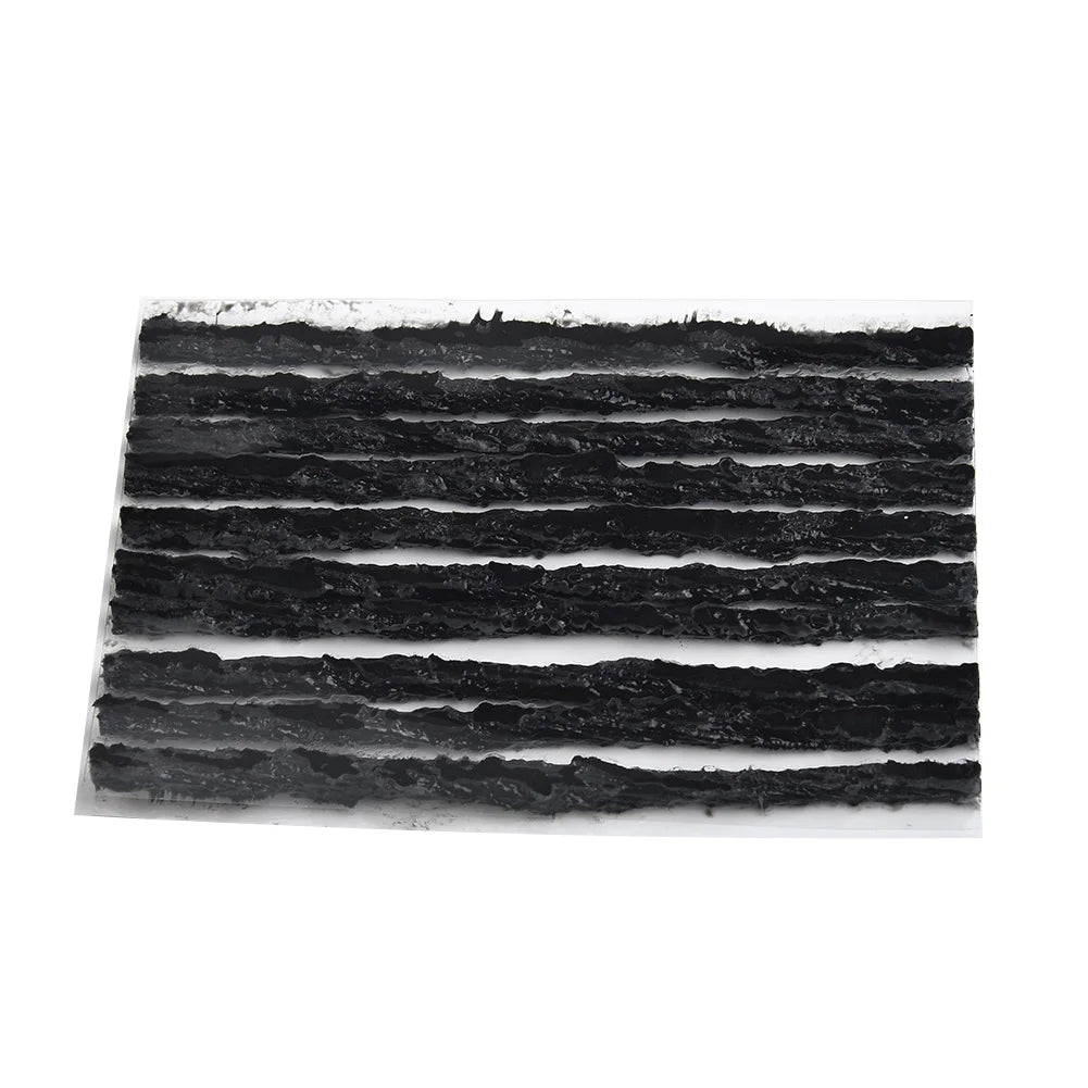 Black Car Tyre Seal Strip Puncture Recovery Repair Rubber Tire Tubeless 0.1inch 3.5mm For Bike Motorcycle Useful Quake