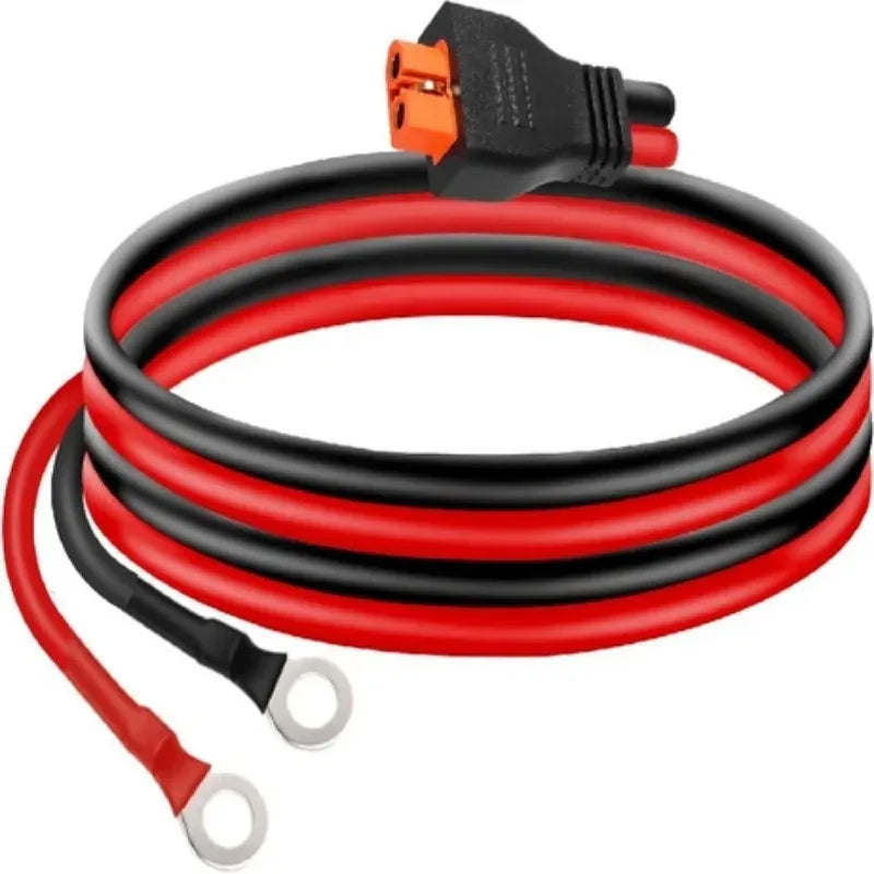 Off‑Grid Ready XT60/XT60I Female Cable 12AWG Weatherproof Rubber‑Coated Wire for Outdoor Solar Energy Storage Battery Charging Quake XT60i typeB 2M