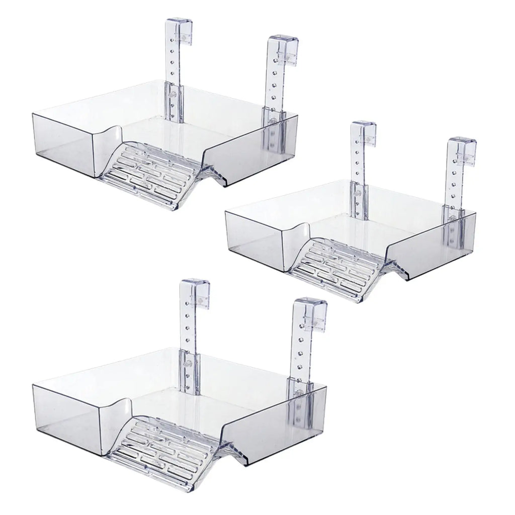 Hanging Turtle Basking Platform Acrylic Ramp Dock Shelf for Reptile Terrarium Fish Tank Decoration and Climbing Quake