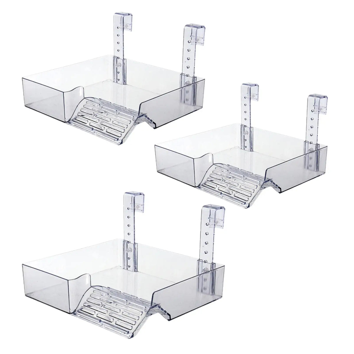 Hanging Turtle Basking Platform Acrylic Ramp Dock Shelf for Reptile Terrarium Fish Tank Decoration and Climbing Quake