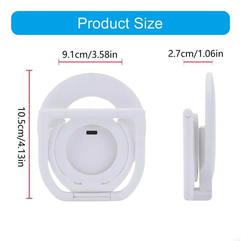 Phone Light with Kickstand for Phone 16 15 14 13 Rechargeable Selfie Vlog Live Streaming Rings Light Foldable K1KF Quake