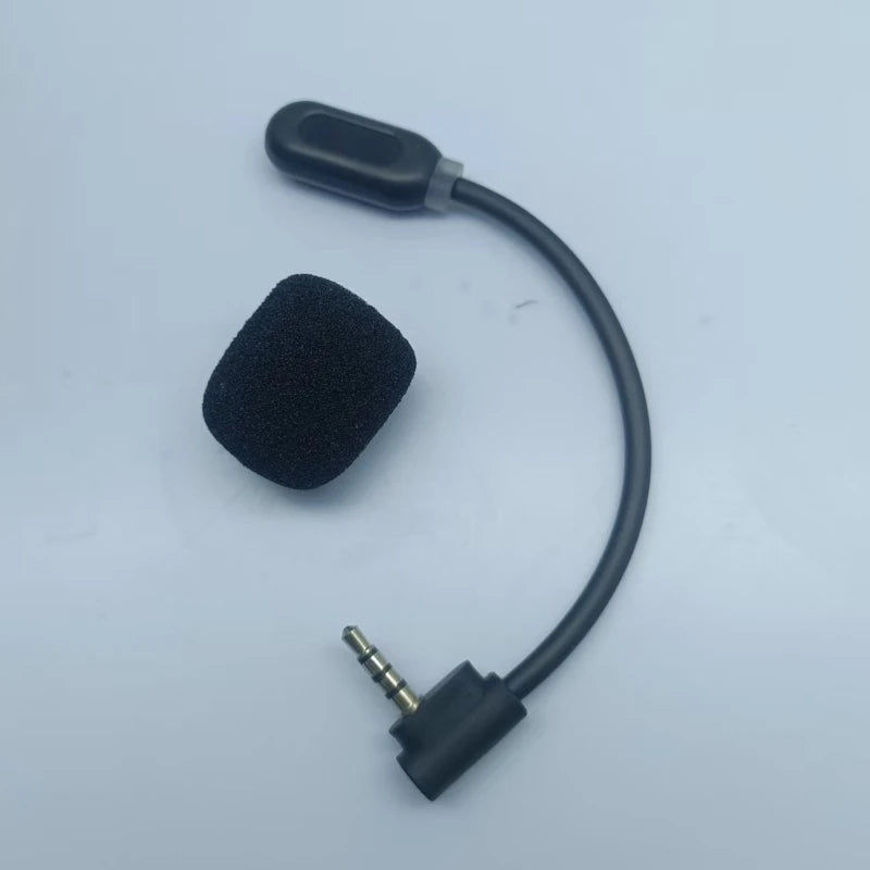 Plugs In Gaming Headsets Mic Replacement with 3.5Mm Connectors, Bendable Microphones Arm and Foam Windscreen K1KF Quake CN