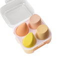 Beauty Egg with Box Makeup Sponge Puff Set Face Powder Foundation Cream Cosmetic Sponges Powder Compact Puff Beauty Makeup Tools Quake 4pcs yellow box