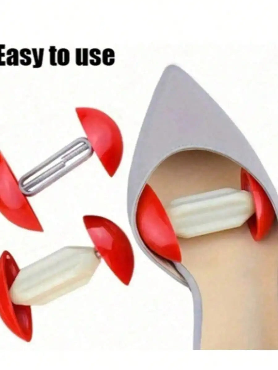 1pair Mini Shoe Stretcher Adjustable Width Extender Toe Rack Portable Shoe Anti-Wrinkle Plastic Shoe Stretcher Easy To Use Quake