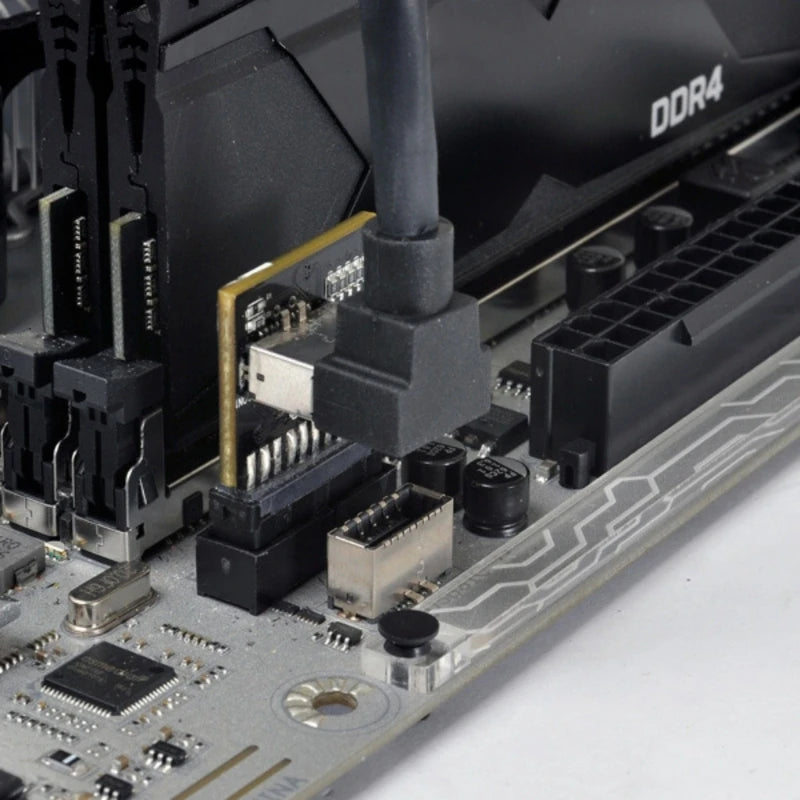 USB3.1 20pin to USB3.0 19/20pin Adapter Internal 19Pin Header to Type C 20Pin Front Panel for PC Assembly Connectivities K1KF Quake Default Title