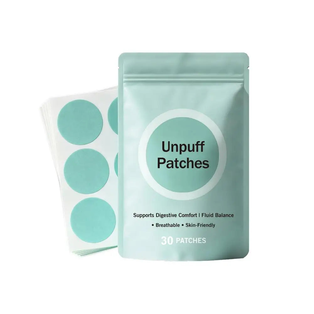 30 PATCHES Unpuff Patches Supports Digestive Comfort IFluid Balance Regulating Insulin Secretion Suppressing Appetit Breathable Quake A