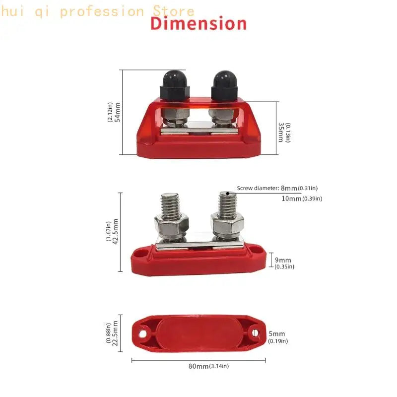 Covered Cable Mount Block Set for Vehicle Battery Cable Routing H8WE Quake