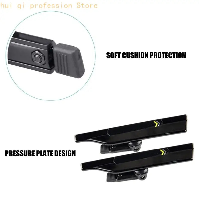 Windshield Wiper Support Clip Set, 2 Piece Black ABS Mechanical Pair With Visible Spring Base for Car Owners Managing Daily Quake
