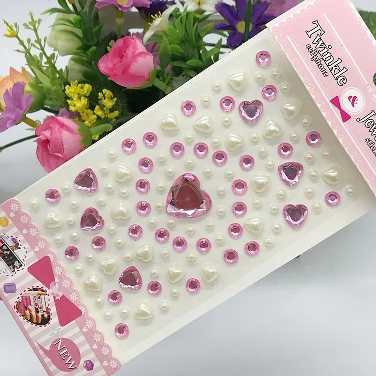Rhinestone Crystal Face Stickers – DIY Gem Makeup Decor