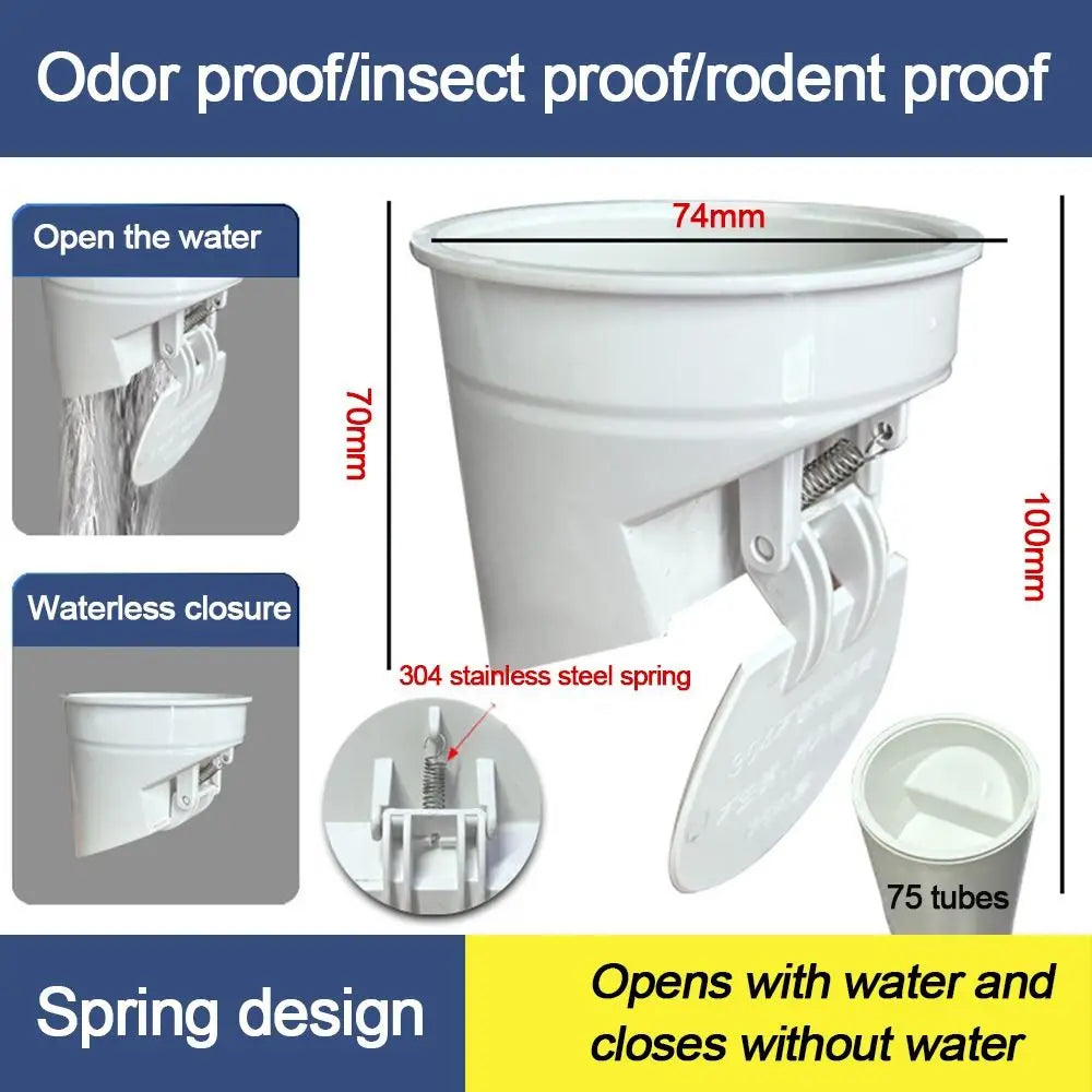 Anti-leak Toilet Flange Ring Floor Outlet Odor-resistant Drain Pipe Cover Automatic Closing Replacement Toilet Repairing Parts Quake