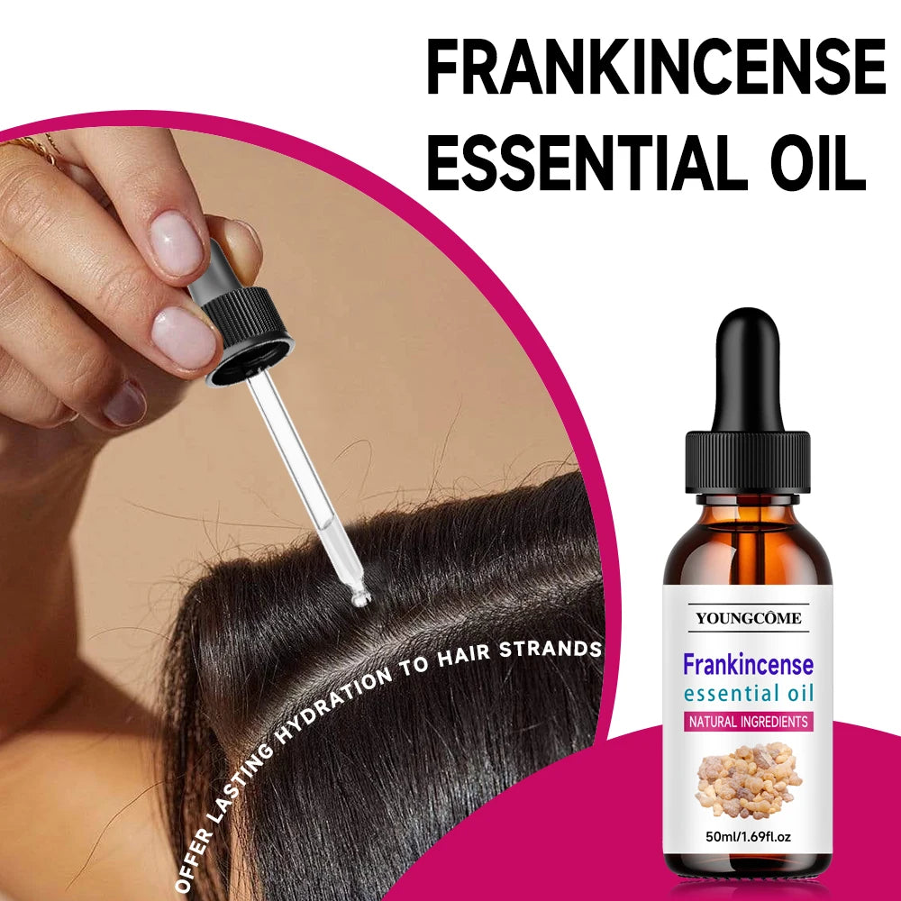 Frankincense Essential Oil Silky Smooth Hair Moisturizes and Softens Hair, Hair Care Essential Oil Prevents Improves Hair Loss Quake
