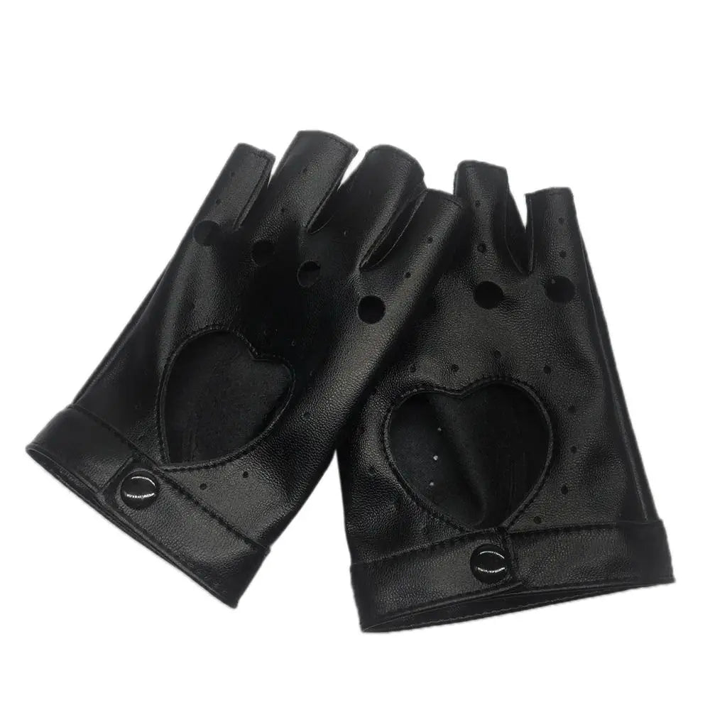 Cosplay Party Gloves Women Men Dance Mittens Ladys Driving Dress Cosplay Mittens PU Leather Gloves Five Finger Gloves Quake