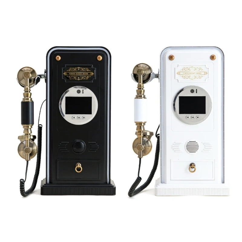 Video Guest Book Wedding Phone with 1080P Screen, 32GB Storage, Handset Message Station for Weddings, Parties and Sign In K1KF Quake