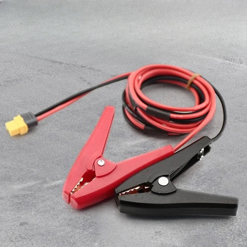 Heavy Duty 10/12AWG XT60/90 to Alligator Clips Cable High Current Low Resistance Wire Lithium Charging Model Aircraft Power Cord Quake