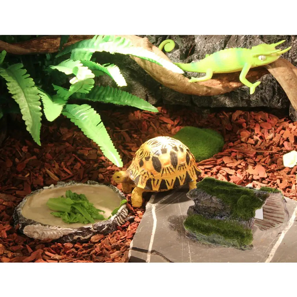 Aquarium Decorations Reptile Hideout Ornament Resin Turtle Kennel Lizard Shelter for Turtle Terrarium Use Quake Default Title