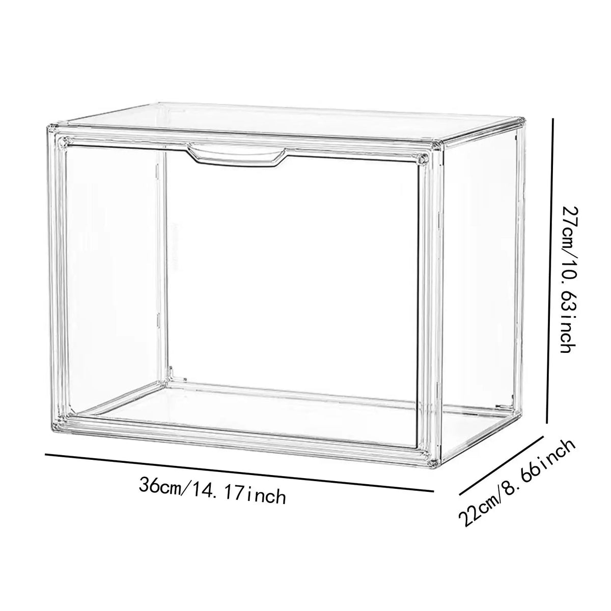 Storage Bin Organizer Versatile Gifts See through Organizing Solution with Lids Quake